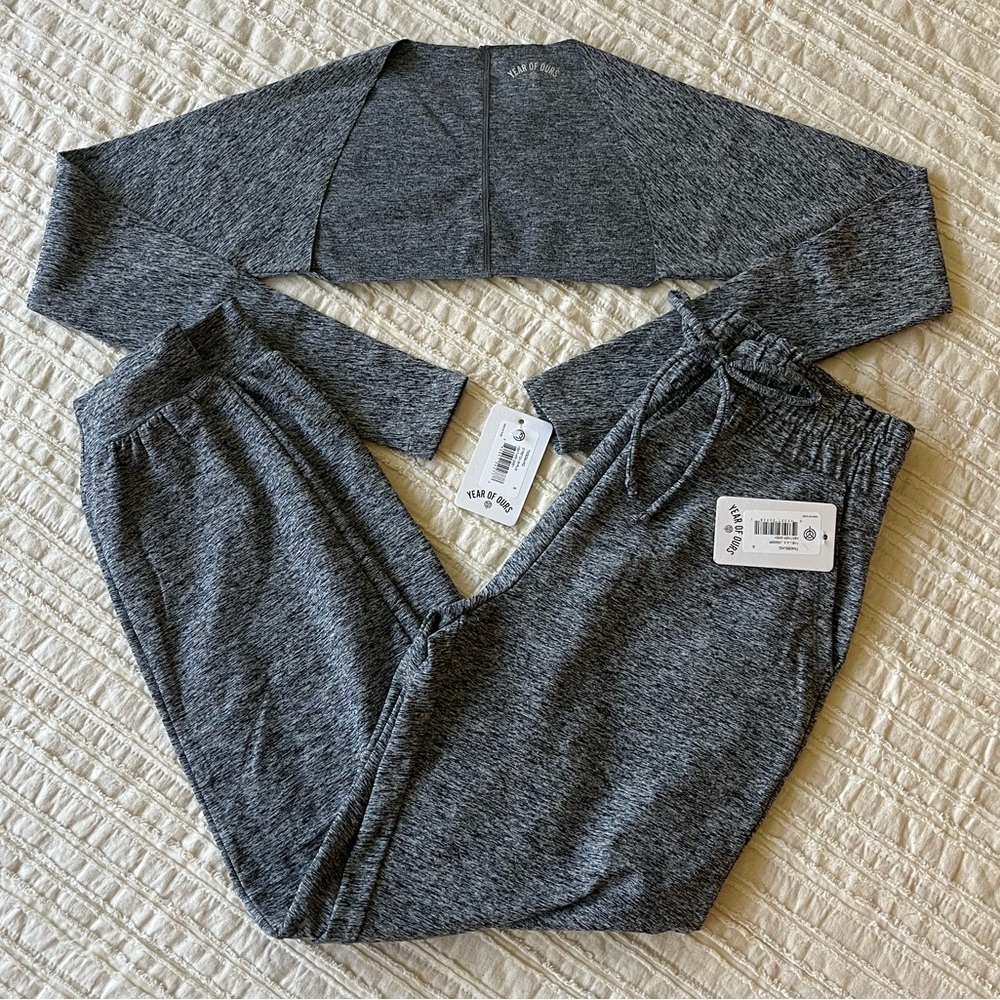 Year of Ours THE L.A.X. JOGGER & STRETCH SHRUG Size Small - Picture 2 of 16